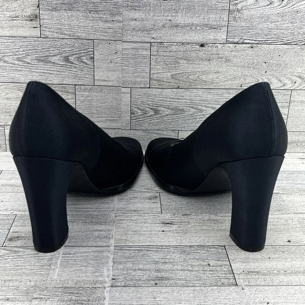 Bottega Veneta Black Blue Satin 3.5